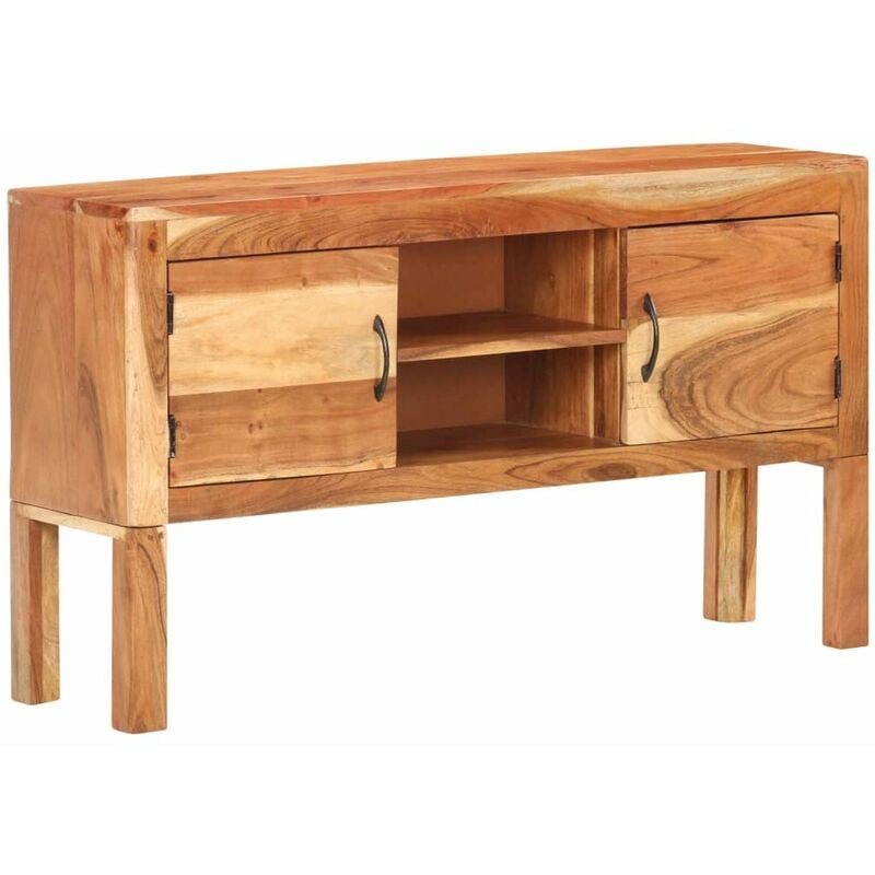 

Happyshopping - Aparador de madera maciza de acacia 116x30x66 cm