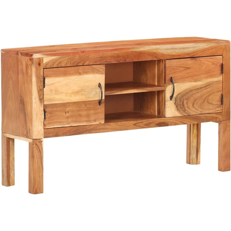 

Aparador de madera maciza de acacia 116x30x66 cm - Marrón