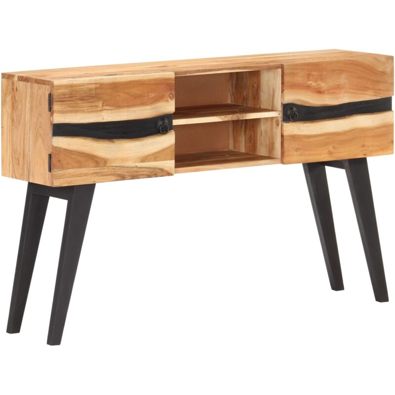 

Aparador de madera maciza de acacia 120x30x75 cm - Marrón - Vidaxl