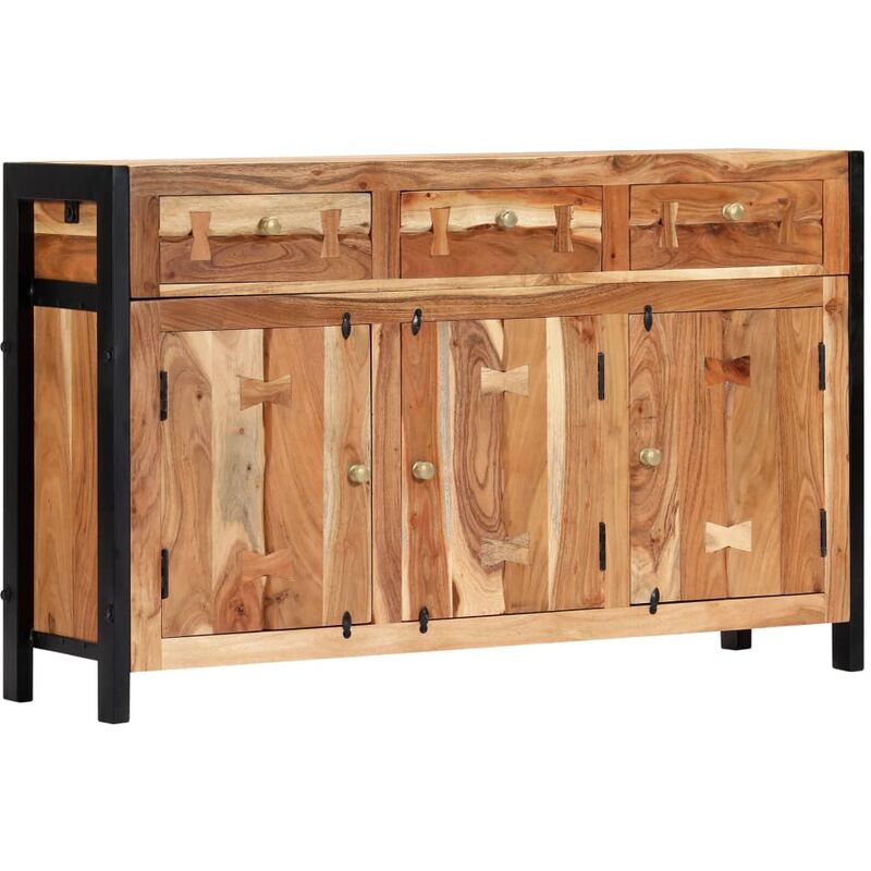 

Aparador de madera maciza de acacia 120x35x75 cm