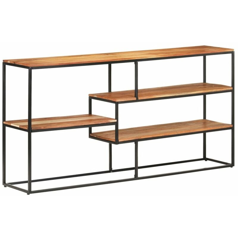 

Aparador de madera maciza de acacia 150x30x75 cm