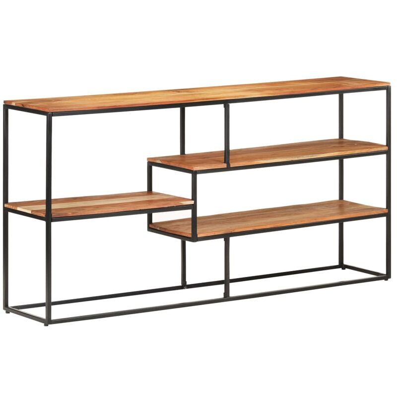 

Aparador de madera maciza de acacia 150x30x75 cm