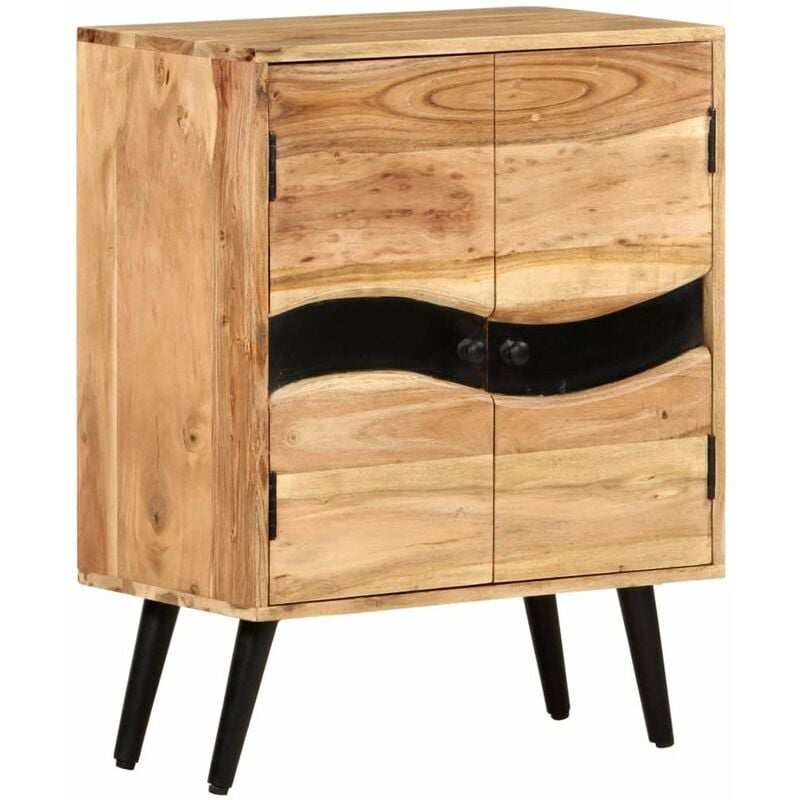 

Aparador de madera maciza de acacia 57x34x75 cm