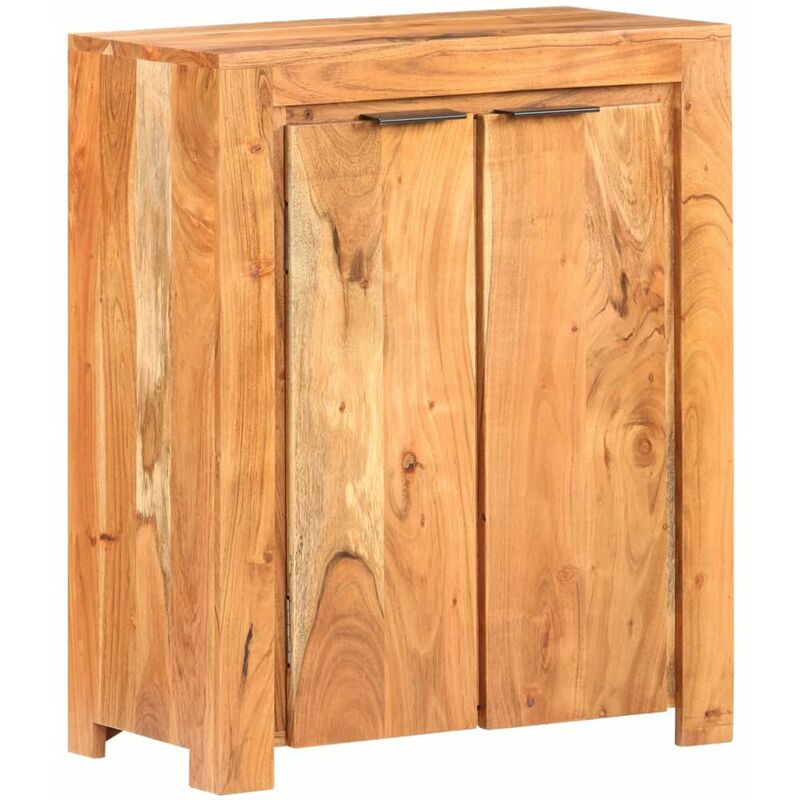 

Aparador de madera maciza de acacia 59x33x75 cm