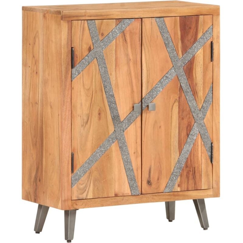 

Aparador de madera maciza de acacia 60x30x75 cm - Marrón - Vidaxl