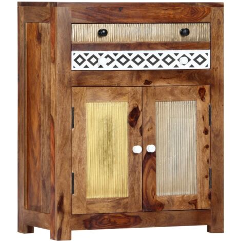 Aparador de madera maciza de acacia 60x30x75 cm vidaXL