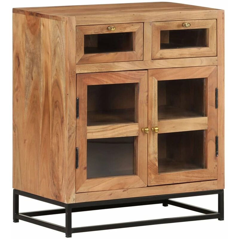 

Aparador de madera maciza de acacia 60x35x70 cm