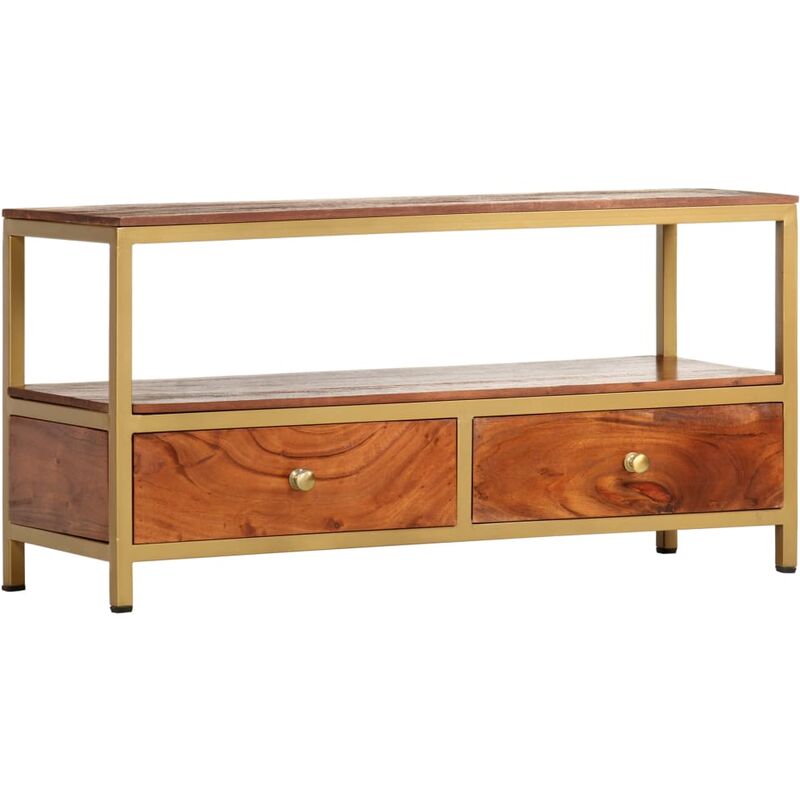 

Aparador de madera maciza de acacia 90x30x45 cm - Marrón