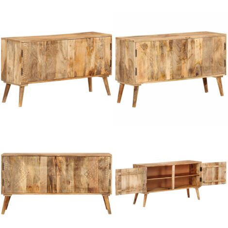 Aparador de madera maciza de mango 110x30x60 cm - Aparador de mango - Aparador de madera maciza