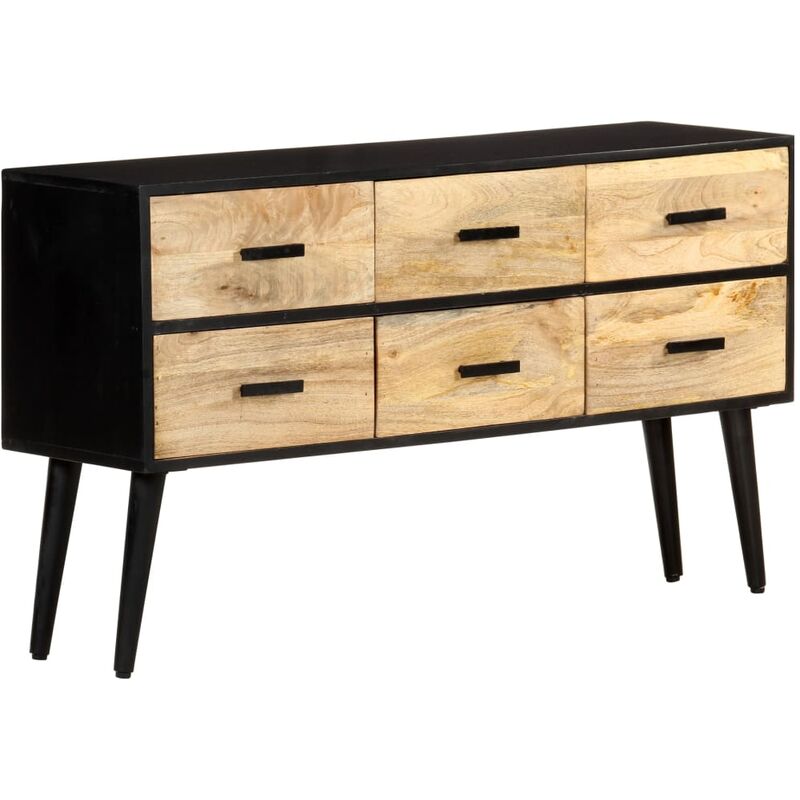 

Aparador de madera maciza de mango 110x33x64 cm - Marrón