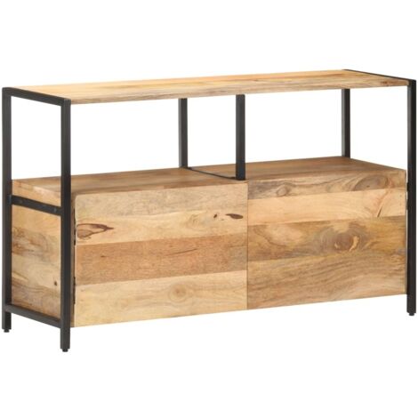 Aparador de madera maciza de mango 110x35x65 cm