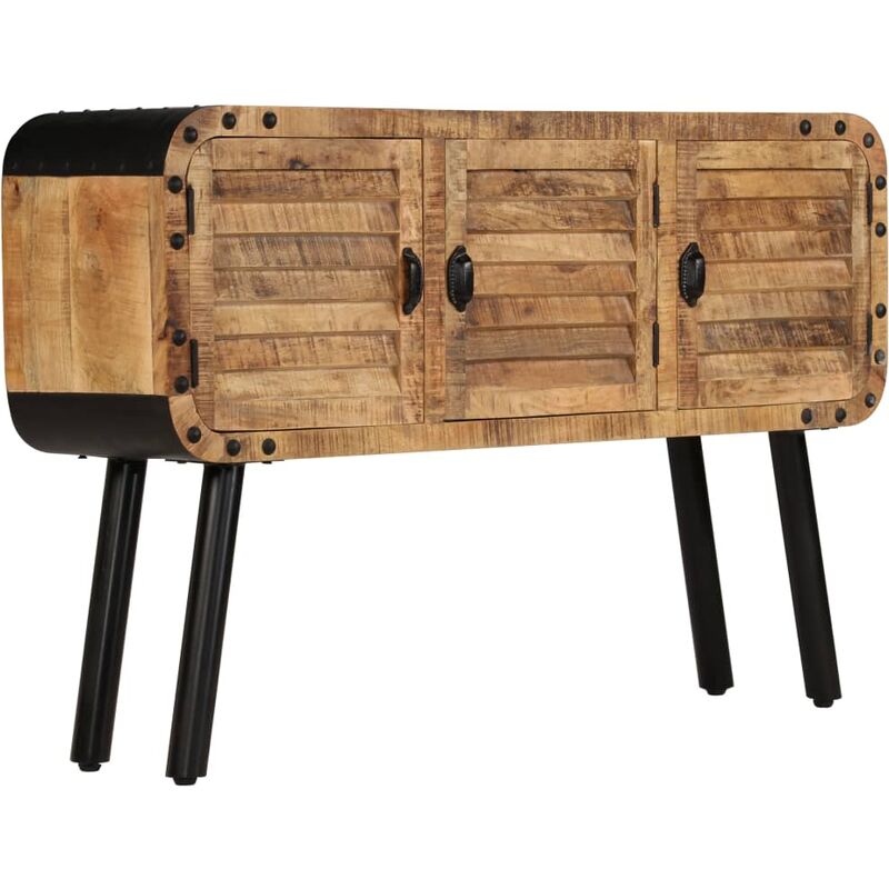 

vidaXL Aparador de madera maciza de mango 120x30x76 cm - Marrón