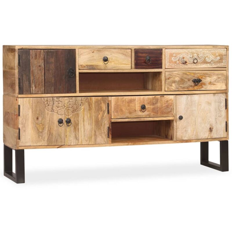 

Aparador 140x30x80 cm de Madera Maciza de Mango - Marrón - Vidaxl