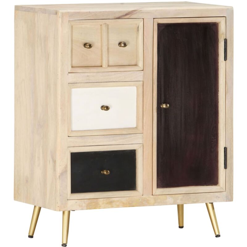 

vidaXL Aparador de madera maciza de mango 60x30x75 cm - Marrón