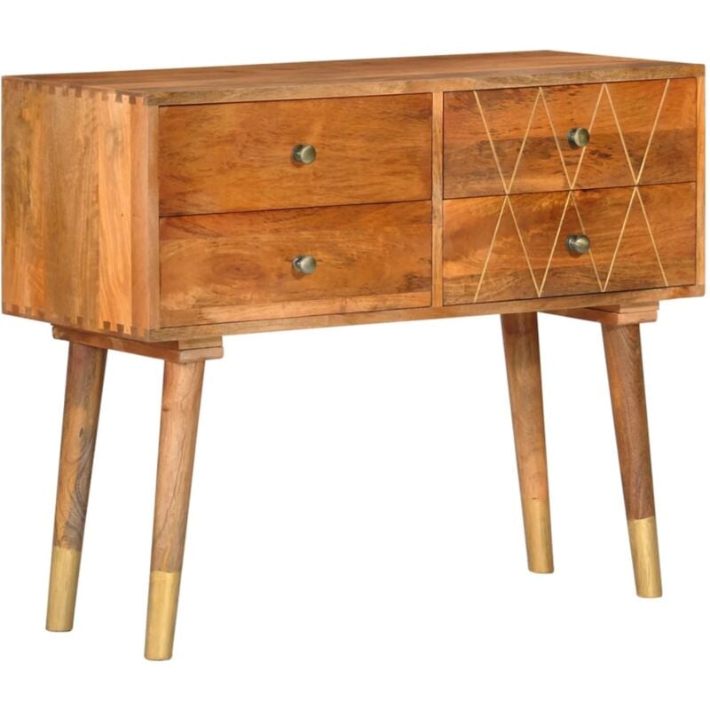 

vidaXL Aparador de madera maciza de mango 85x40x70 cm - Marrón