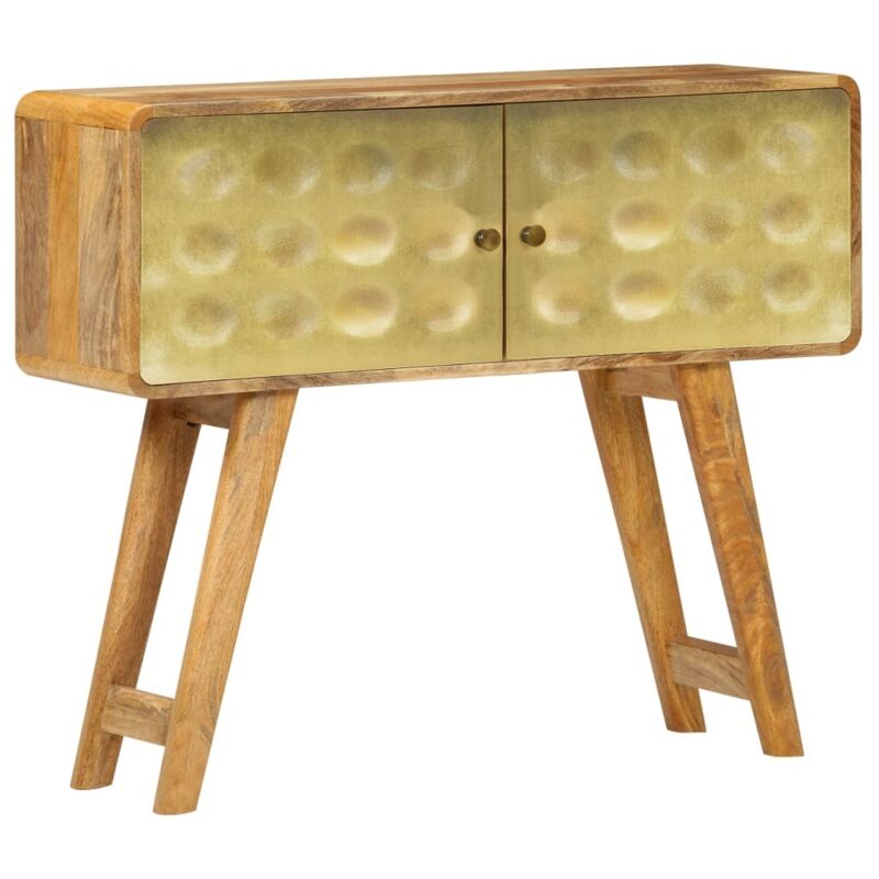 

Aparador de madera maciza de mango 90x30x77 cm - Beige - Vidaxl