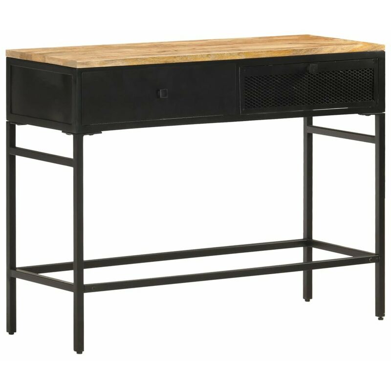 

Aparador de madera maciza de mango rugosa 100x35x77 cm