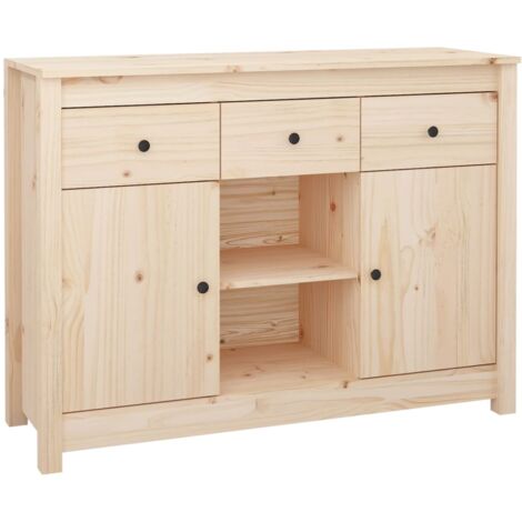Aparador de madera maciza de pino 100x35x74,5 cm vidaXL