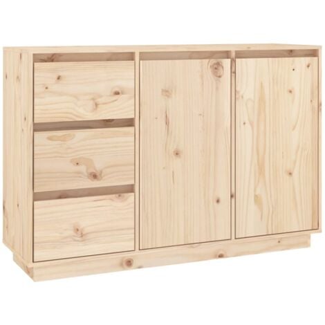 Aparador de madera maciza de pino 111x34x75 cm vidaXL