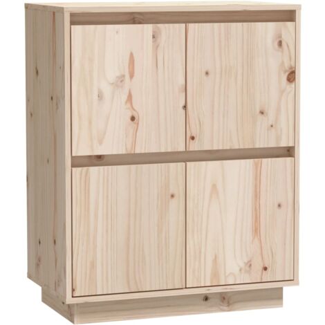 Aparador de madera maciza de pino 60x34x75 cm vidaXL