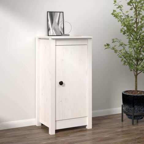 Aparador de madera maciza de pino blanco 39x35x80 cm vidaXL