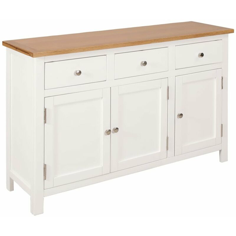 

Aparador de madera maciza de roble 110x33,5x70 cm