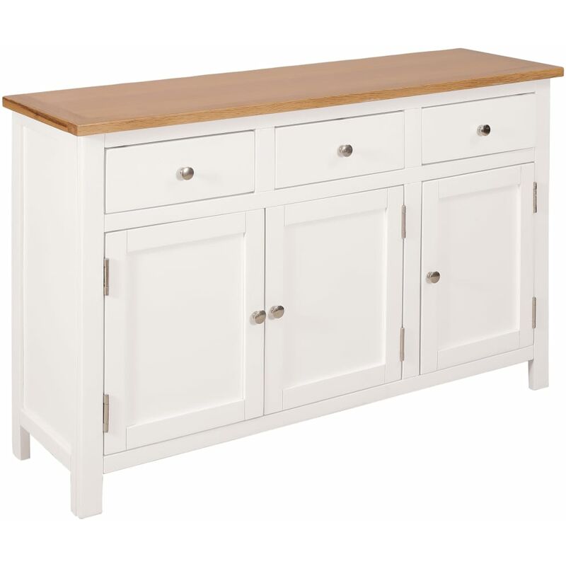 

Aparador de madera maciza de roble 110x33,5x70 cm