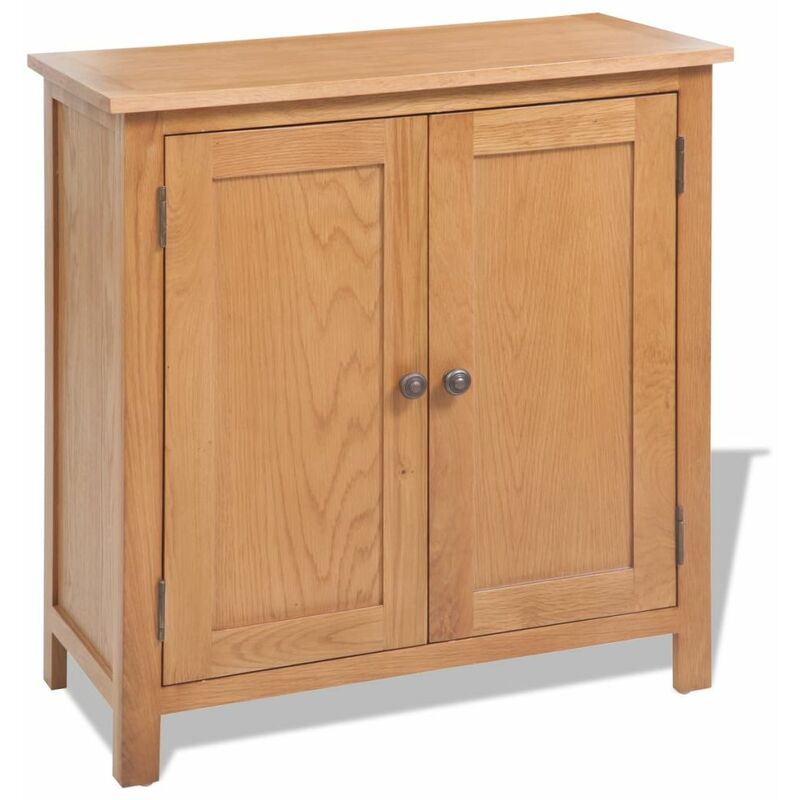 

Happyshopping - Aparador de madera maciza de roble 70x35x75 cm