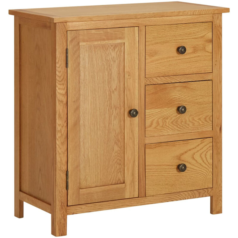 

Aparador de madera maciza de roble 70x35x75 cm