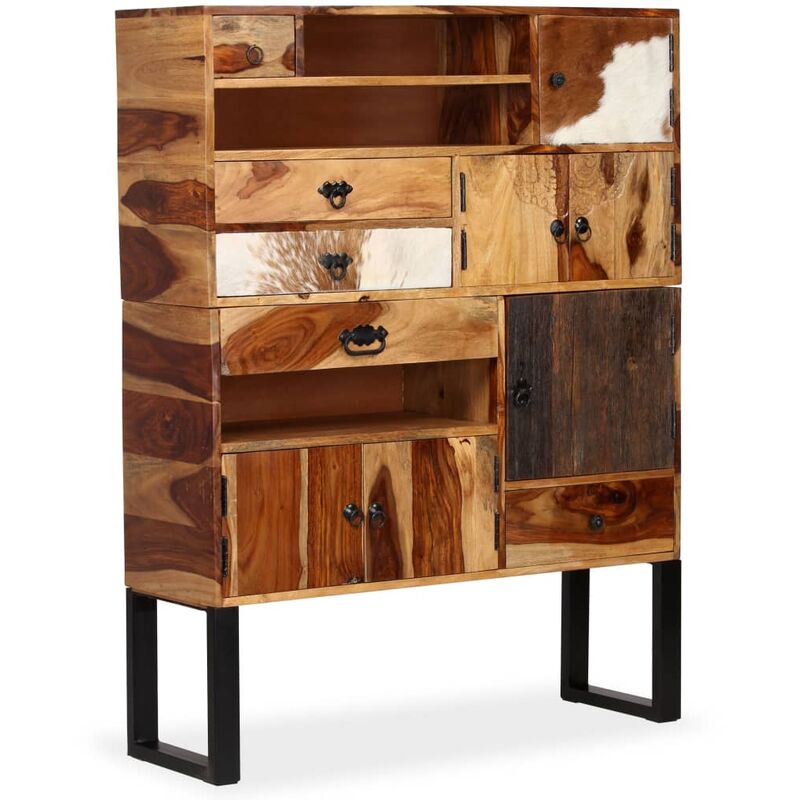 

Aparador de madera maciza de sheesham 100x30x130 cm