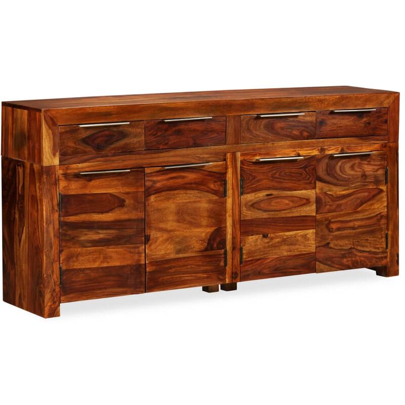 

Aparador de madera maciza de sheesham 160x35x75 cm - Marrón