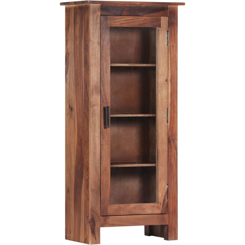 

Aparador de madera maciza de sheesham 50x30x110 cm - Marrón