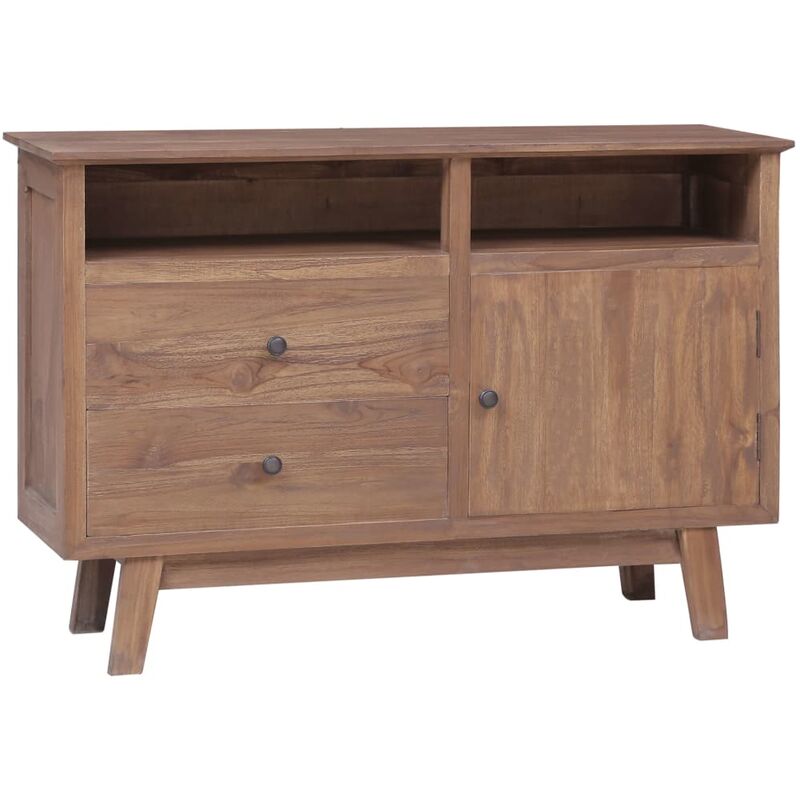 

vidaXL Aparador de madera maciza de teca 100x30x68 cm - Marrón