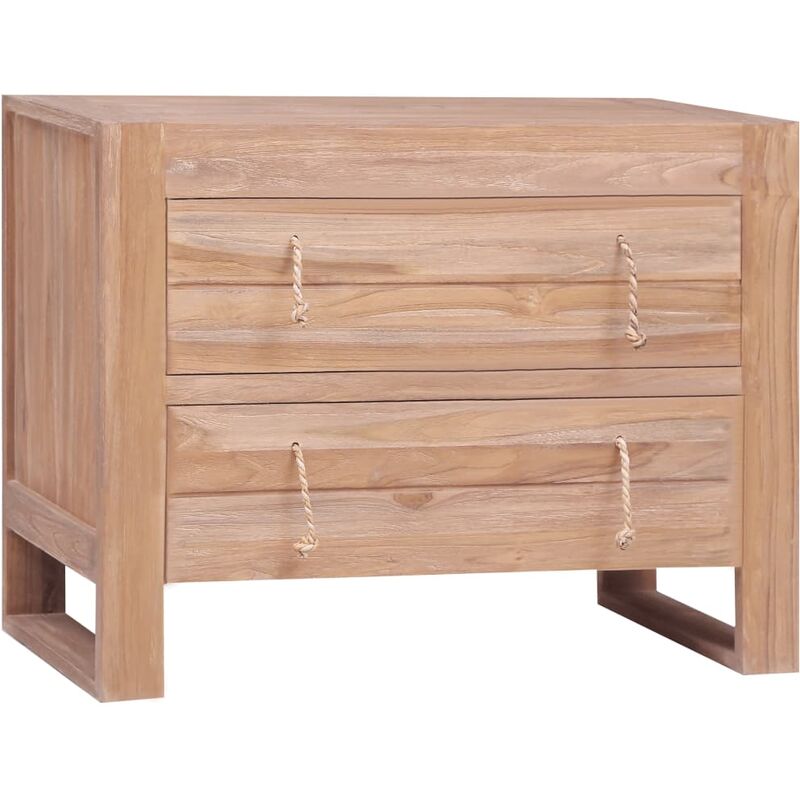 

Happyshopping - Aparador de madera maciza de teca 80x35x60 cm