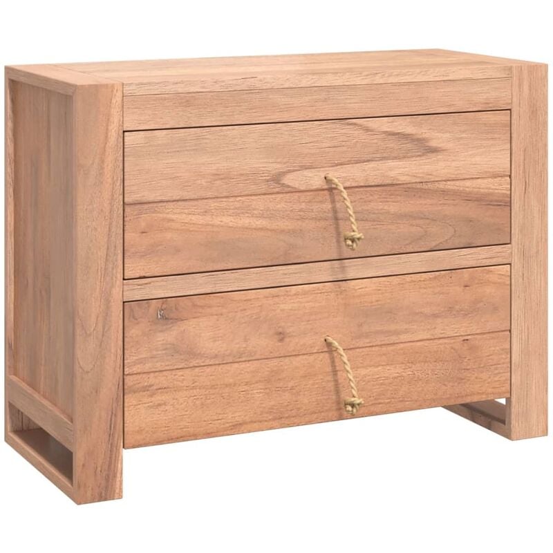 

vidaXL Aparador de madera maciza de teca 80x35x60 cm - Marrón