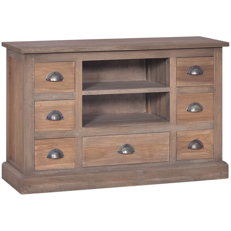 

Aparador de madera maciza de teca 90x30x58 cm - Marrón