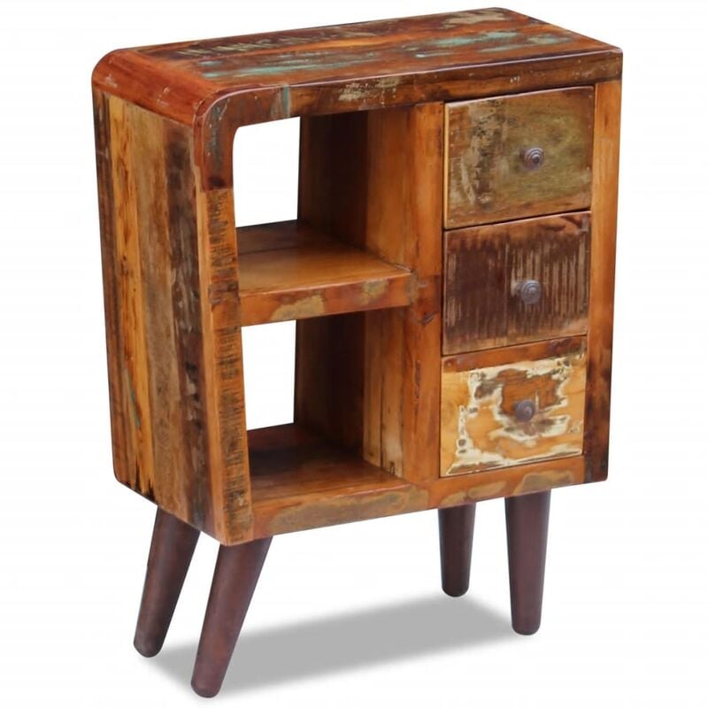 

Aparador de madera maciza reciclada 60x30x80 cm