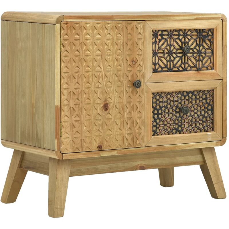

Happyshopping - Aparador de madera marron 60x30x56,5 cm