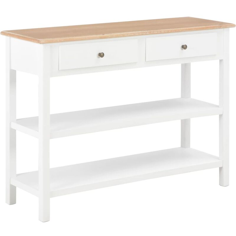 

Aparador de MDF 110x35x80 cm blanco