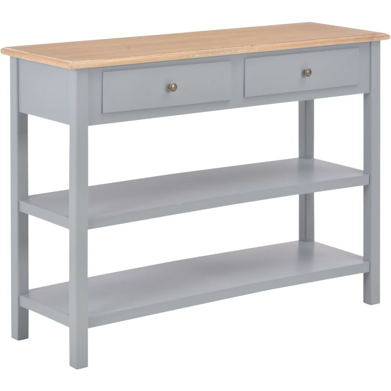 

Happyshopping - Aparador de MDF 110x35x80 cm gris