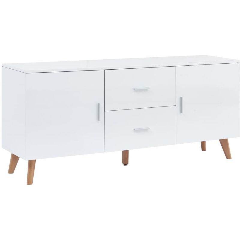 

Aparador de MDF blanco 160x40x70 cm