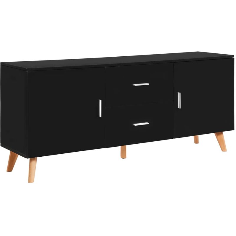

Aparador de MDF 160x40x70 cm Negro - Negro - Vidaxl
