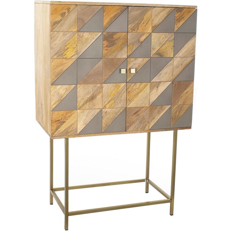 

Aparador DKD Home Decor Noble Grey Latón Madera de mango (93 x 45 x 143 cm)