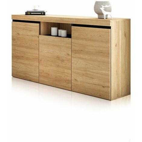 Aparador Ebos 140 Roble Nude - Ceniza (ancho) x 80cm (alto)