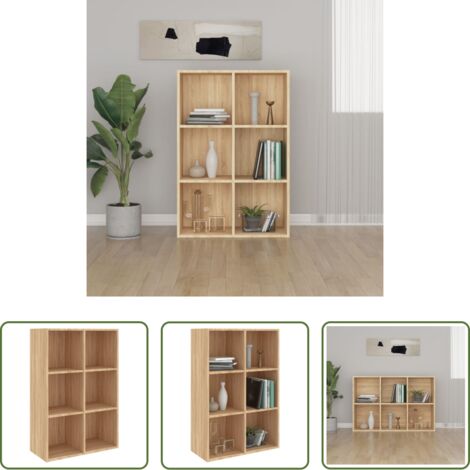 Aparador -  Estantería/Aparador madera ingeniería roble Sonoma 66x30x98 cm
