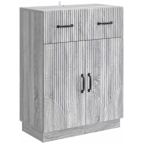 Aparador Gris 66 x 34,5 x 87 cm Madera de Ingeniería