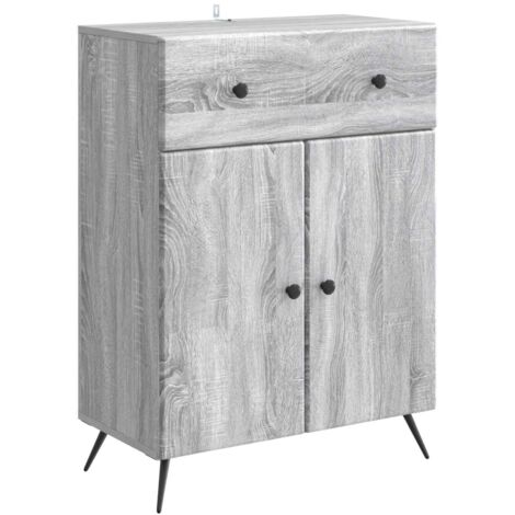 Aparador Gris 66 x 34,5 x 90 cm Madera de Ingeniería