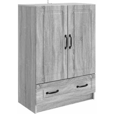 Aparador Gris  66 x 34,5 x 92 cm Madera de Ingeniería