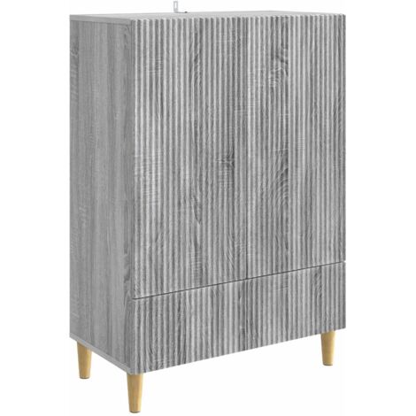 Aparador Gris  66 x 34,5 x 95 cm Madera de Ingeniería