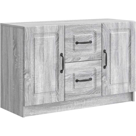 Aparador Gris 89 x 34,5 x 57 cm Madera de Ingeniería